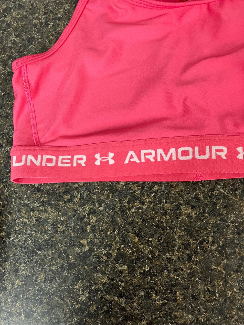 Under armour crossback mid impact  pink sports bra 2X - Picture 2 of 5